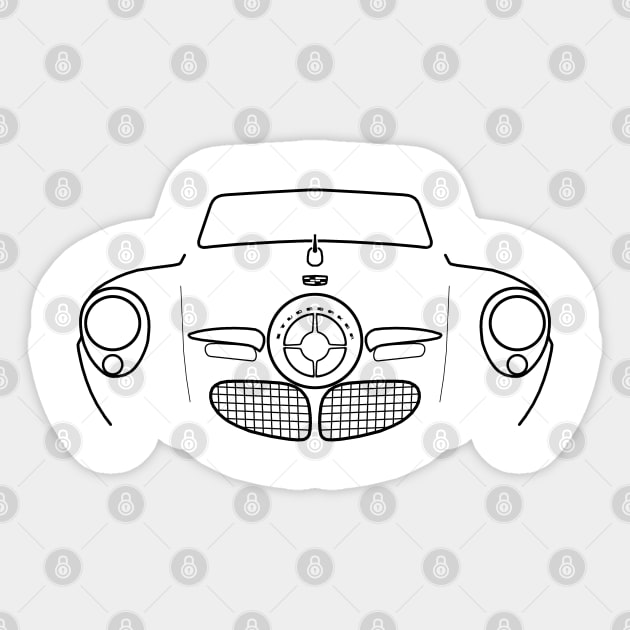 Studebaker Champion 1950 classic car black outline graphic Sticker by soitwouldseem